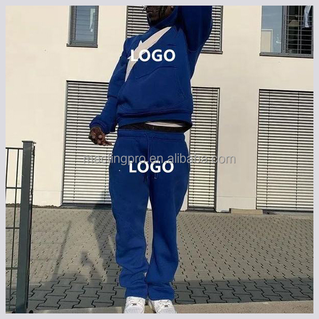 Support Y2K Tracksuit Jogger Set With Puff Printing Flared Sweatpants