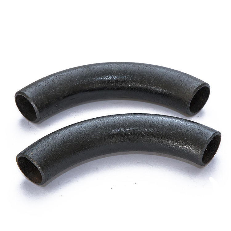 Customized Bend Carbon Steel Fittings With Sand Blasting Black Oil Surface