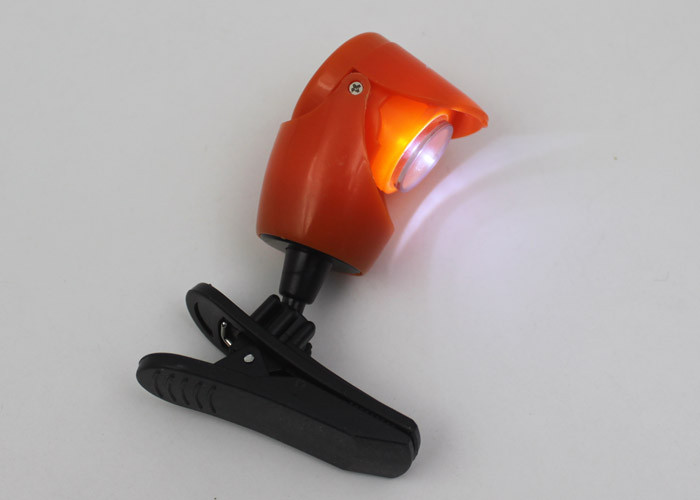 Bullet Shape LED Book Light with Clip , LED Flexible Book Light for Reading