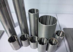 China 0.05mm 0.075mm Stainless Steel Oil Filter Wire Mesh Wedge Wire Sieve Tube Anti Aging wholesale