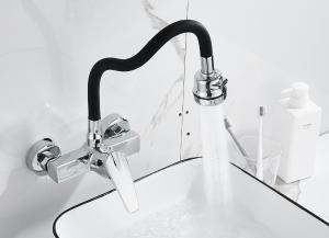 China Kitchen Flexible Curving Wall Mounted CE Concealed Basin Mixer wholesale