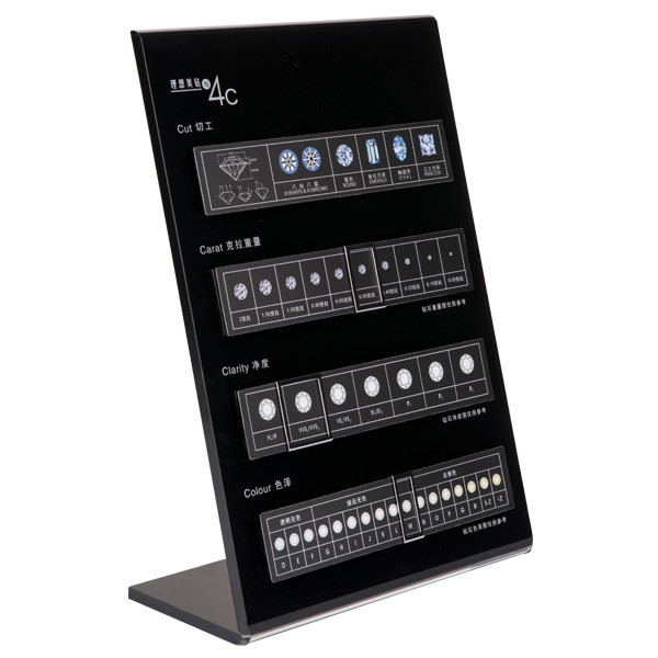 Lightweight 4c Chart For Diamonds , Smooth Surface Diamond Color Chart