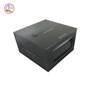 China Large Rigid Cardboard Magnetic Closure Gift Box Navy Fancy Paper wholesale