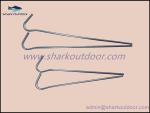 Zinc plated steel round wire tent pegs for outdoor camping