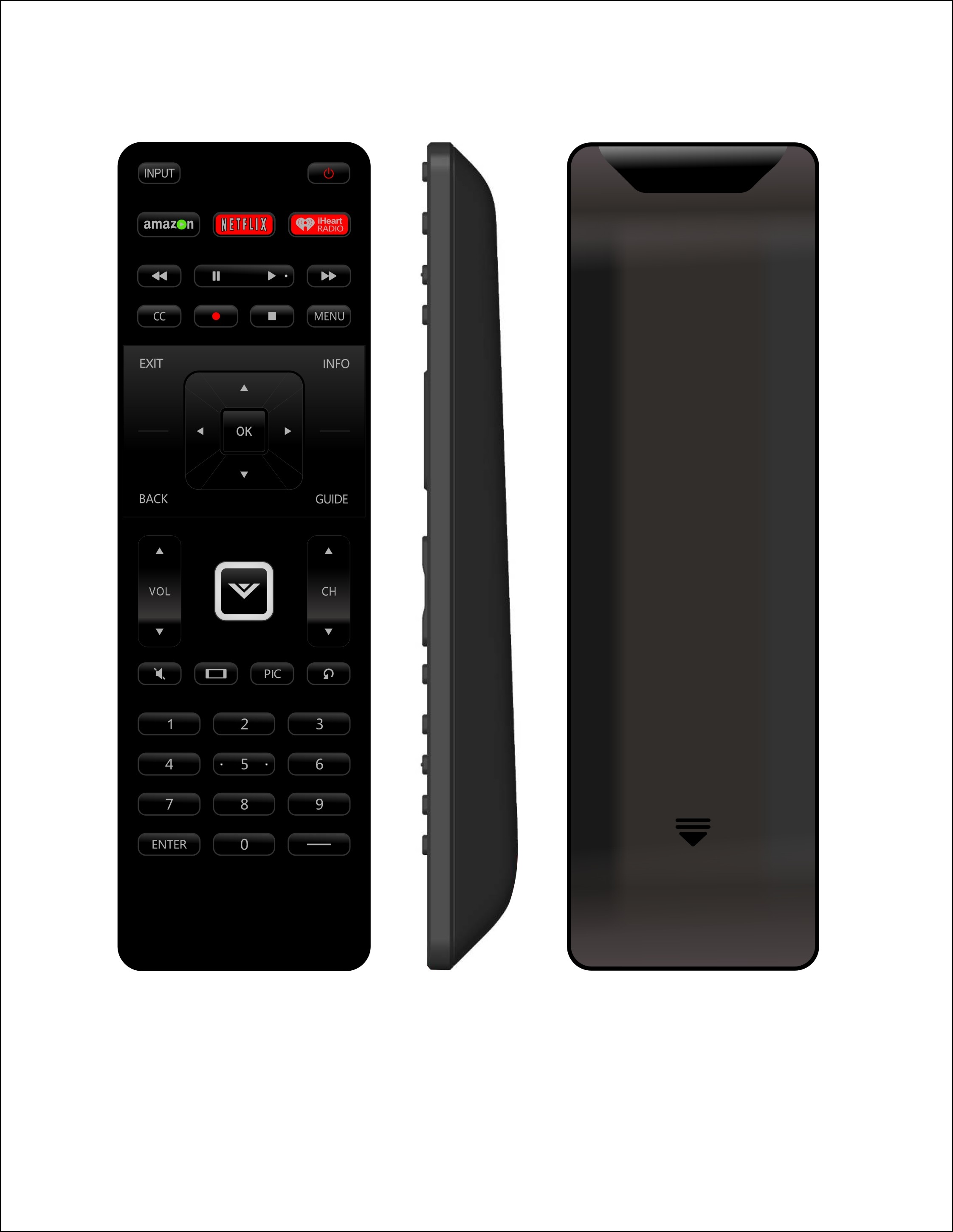 Customized Color IR Rf Remote Control Customer Centric Approached Button