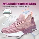 Pink Office Steel Toe Shoes Slip Resistant Sport Shoes For Women