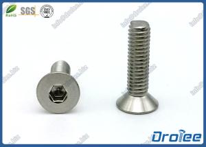China M6 x 22mm DIN 7991 Stainless Steel 316 Flat Head Socket Cap Screws wholesale