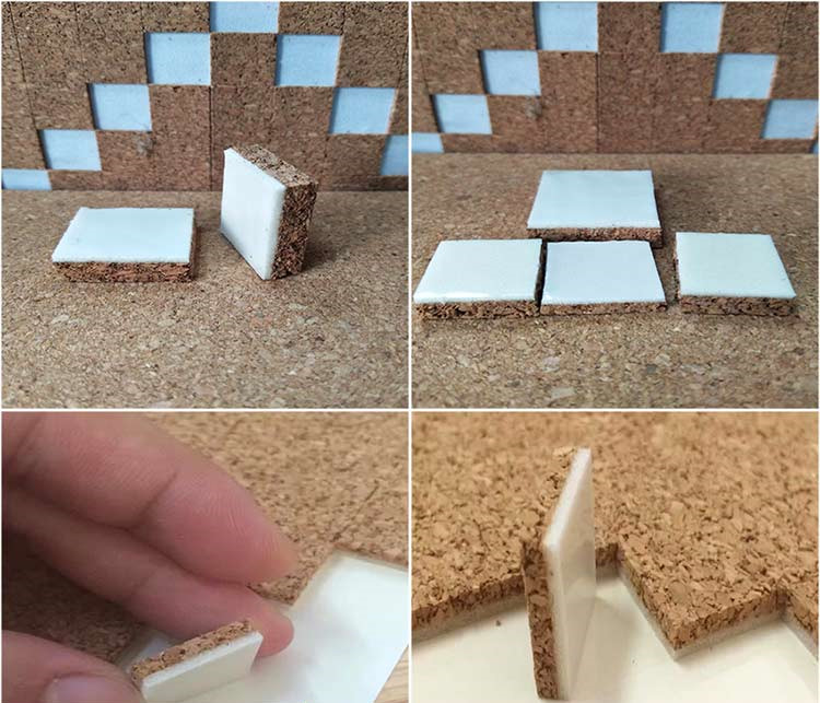 Static Glass Cork Isolation Pads Traceless Spacer With Non Marking