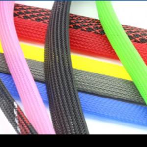 China 20x40m PET Cable Sleeve PE Expandable Braided Cable Sleeve wholesale