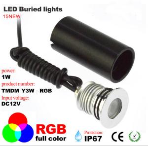 China Waterproof IP67 LED Buried Light RGB full color lawn, ground, park spotlight wholesale