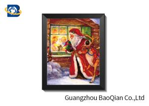China Christma Holiday Theme PET 3D Lenticular Pictures For Indoor Decoration wholesale