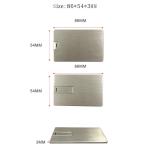 Metal 2.0 Credit Card Usb Drive 16GB 32GB UDP Flash Chips full Memory