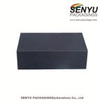 Magnetic Phone Packaging Box Black UV Coated Matte Laminated Folding