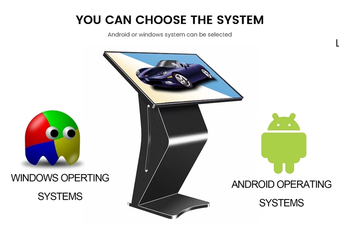 All In One Interactive Self Service Kiosk 21.5 32 43 55 Inch Touch 1920 X 1080