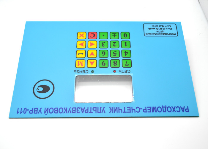 Embossed Tactile Electronic PCB Membrane Switch Keyboard With 3M 467 Adhesive