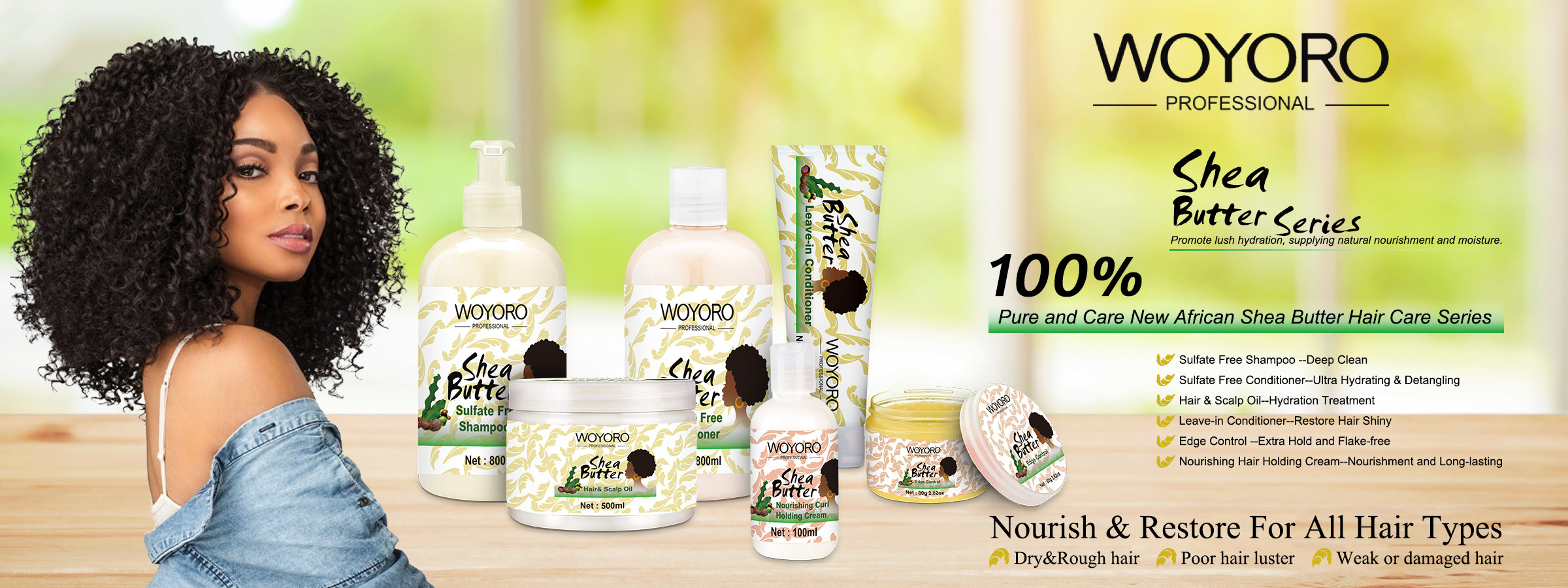 FDA Hydrating Detangling 100% Pure Shea Butter Hair Care