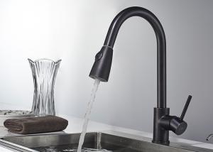 China Blacken Kitchen Sink Faucets , ROVATE Industrial Kitchen Faucet For Home wholesale