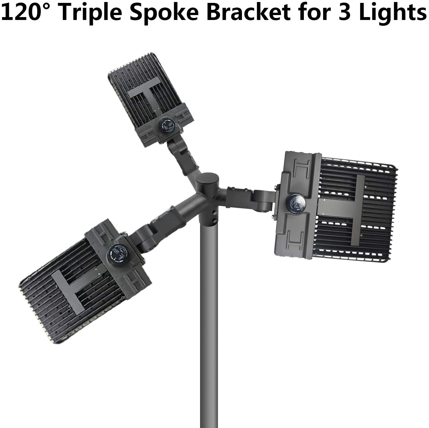 Anodized 180 Degree Twin Spoke Bracket Mounting Accessories for LED Parking Lot Light