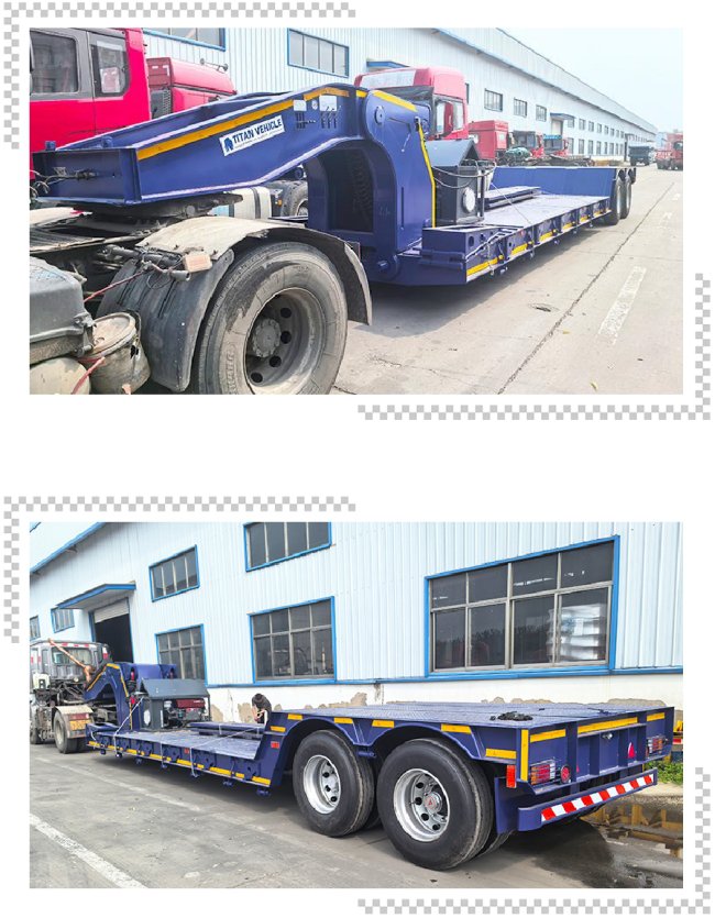 TITAN 40Ft Lowboy Gooseneck Trailer for Sale Near Me