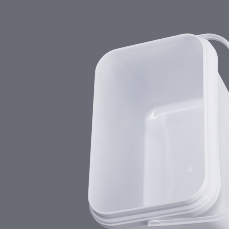 Square Plastic Barrel With Lid Handle For Paint Food Shea Butter Sauce Packaging Box 10L Capacity