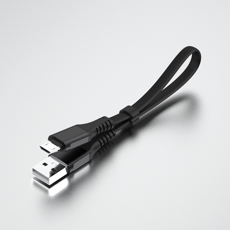 30CM Nylon Braided Lightning Cable Type C Fast Charging For S7 S6