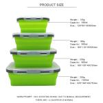 Silicone Foldable Lunch Box Set Of 4