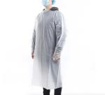 Plastic Customized Professional Disposable Thumb Loop CPE Gown With Sleeves