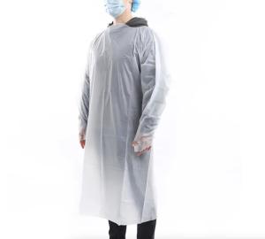 China &quot;Thumb Loop CPE Gowns with Tie Closure for Hospitals &amp; Medical Institutions&quot; wholesale