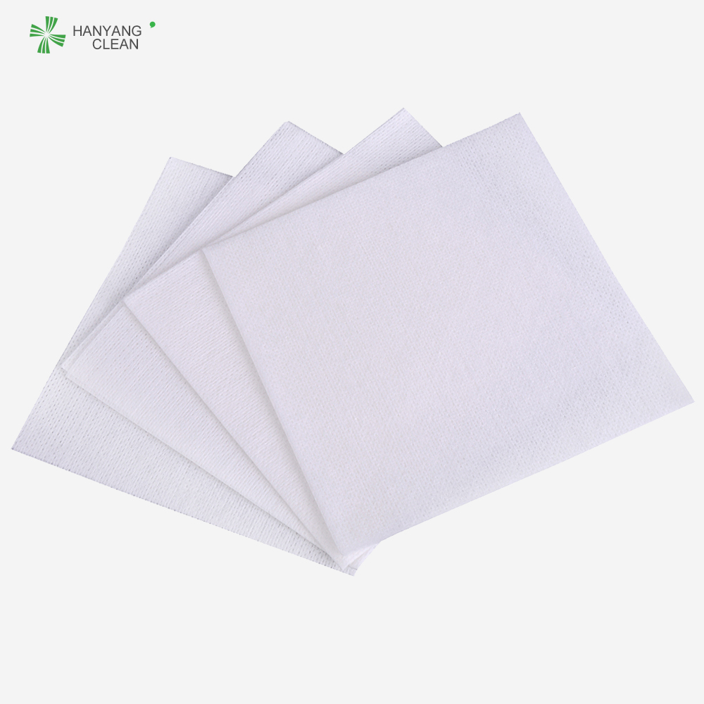 Continuous Filament Polyester Clean Room Wipes White Color With Laser - Sealed