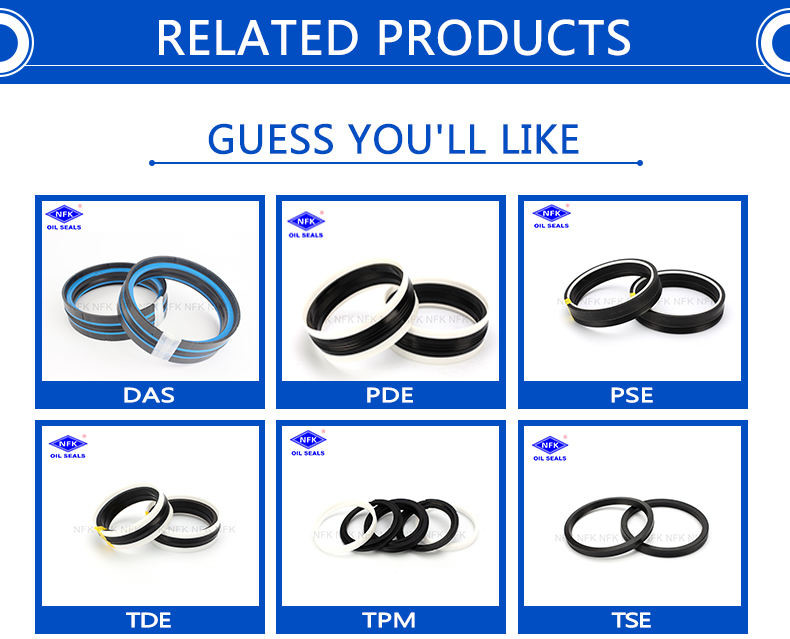 Combination Tecnolan Hydraulic Cylinder Piston Seal POM Material