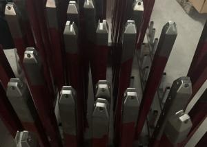 China Glass Baluster 10mm SS304 Satin Stainless Steel Stair Railing wholesale