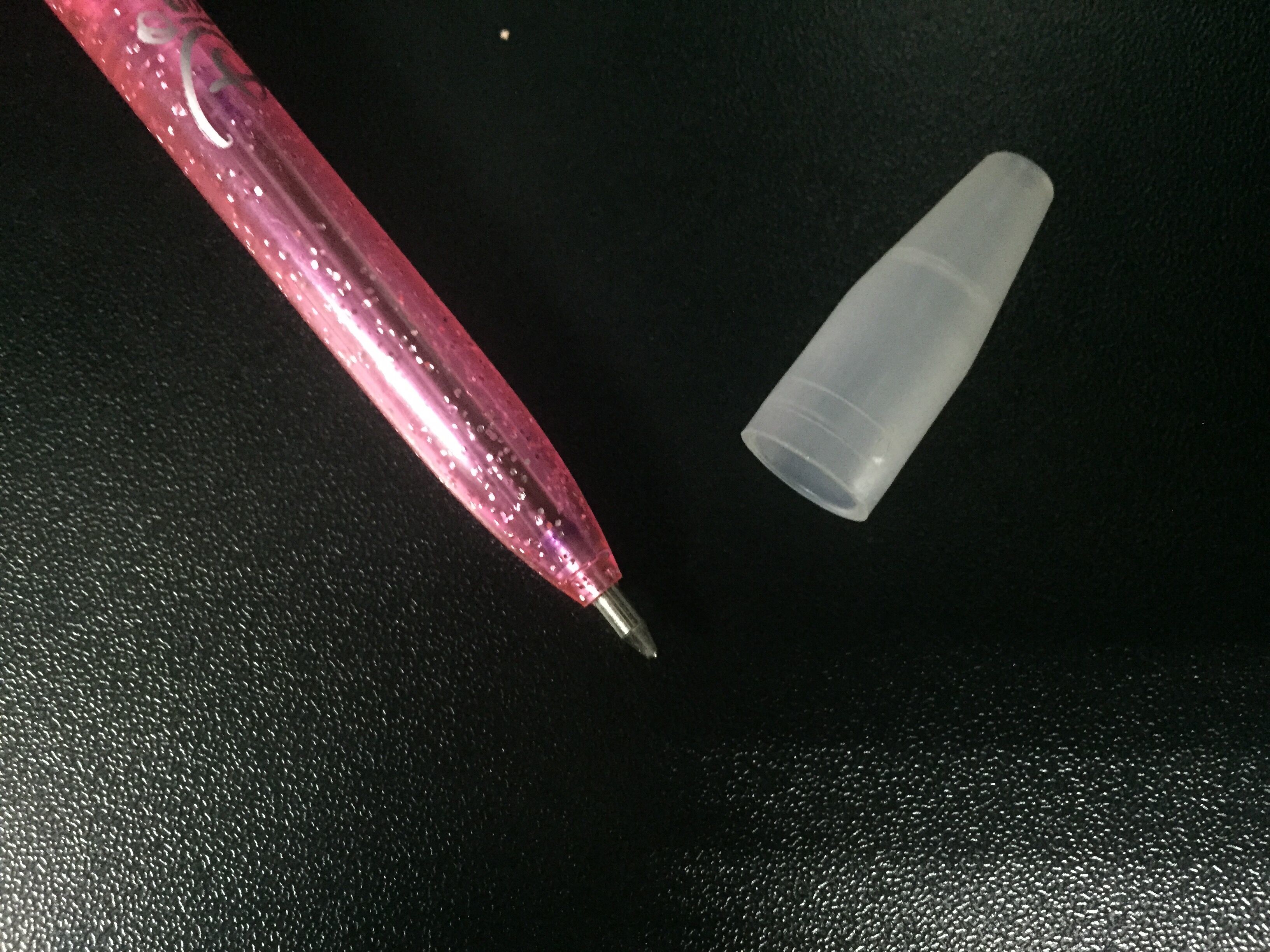 Pink Vinyl Disenyland Ballpen Plastic Daily Product with figure Minnie head for student made of PVC and ABS