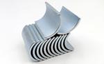 Arc Shaped Free Energy Neodymium Motor Magnets N45SH Grade Zinc Coating