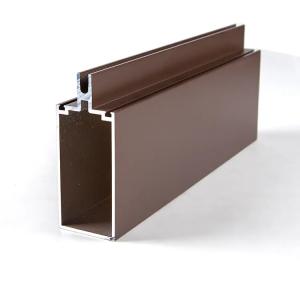 China wood grain Glazed Aluminum Curtain Wall Framing Thermal Break wholesale