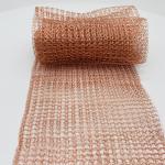 100mm 127mm Copper Metal Mesh Knitted Copper Mesh Slug Fence