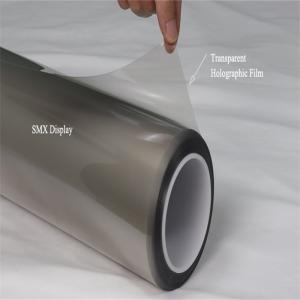 China 1524x3000mm Clear Rear Projection Film Indoor Outdoor Transparent Holographic Film wholesale