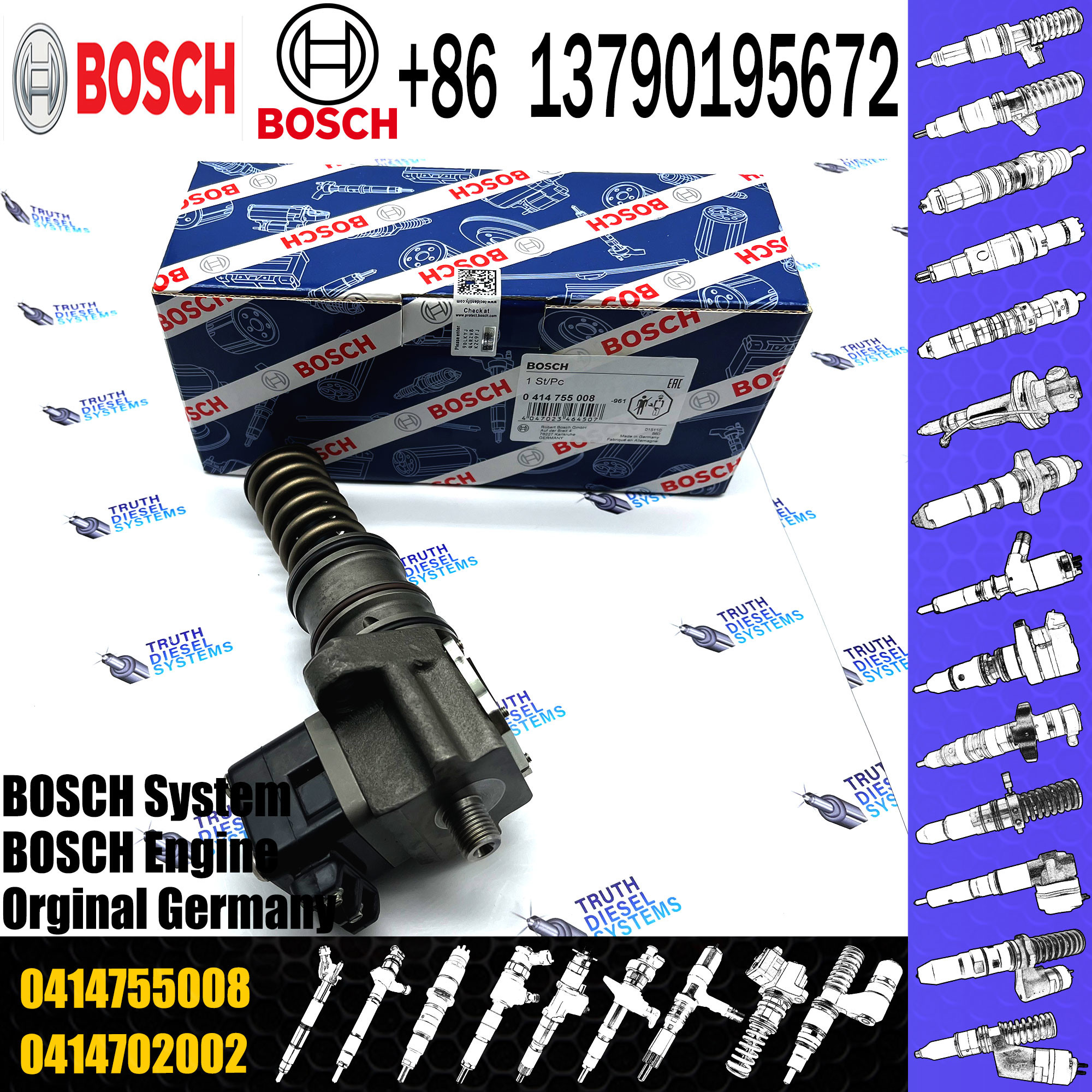 Diesel Fuel Injector Pump 0414755008 1435558 Pump For DAF TEMSAA LPR228S1 Unit Pump 0414755008