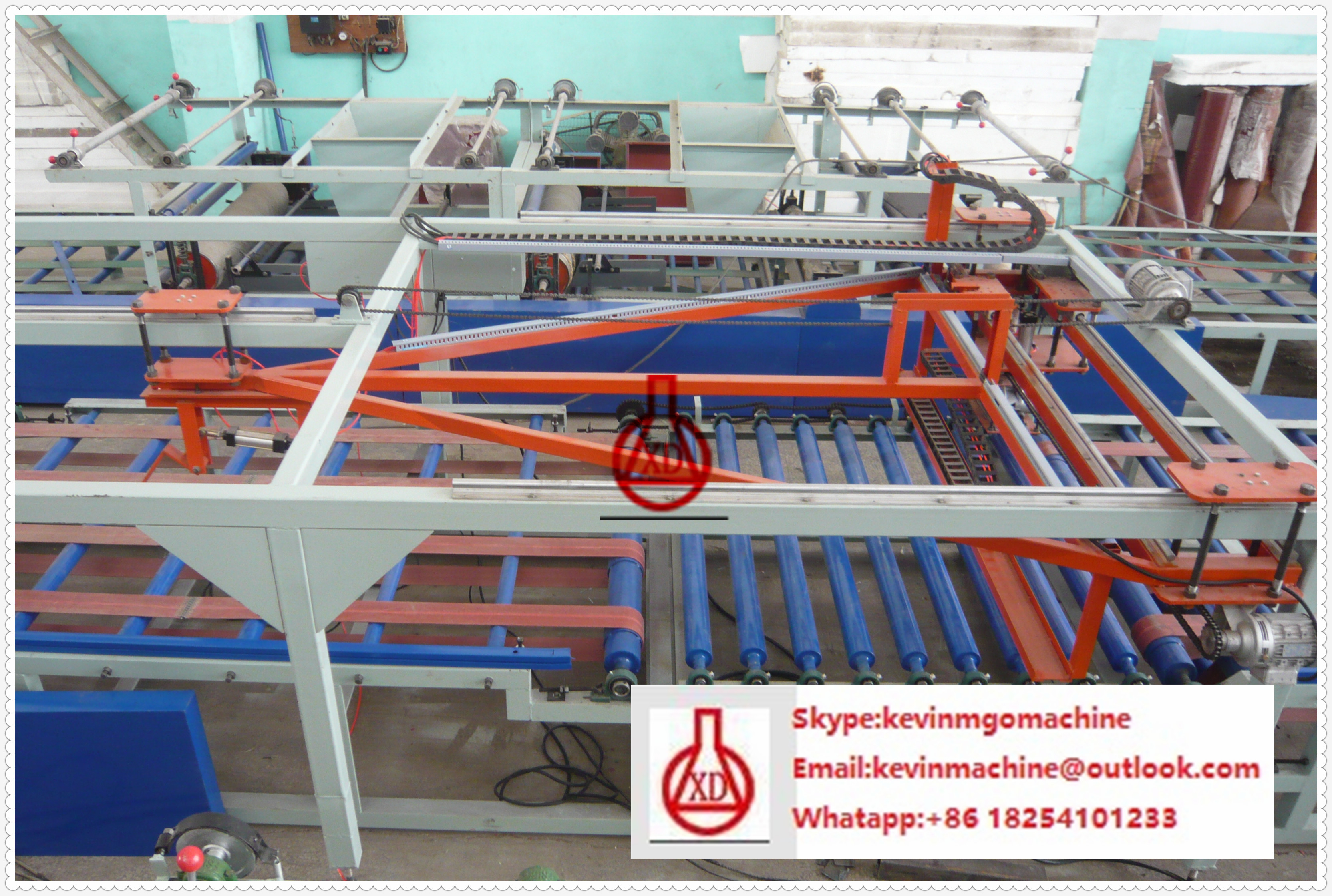 Magnesium Oxide Board Production Line , Automatic Batch Turning Gypsum Board Machine