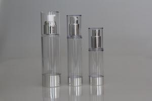 China AS Round Serum Lotion Stand Straight Airless Cosmetic Packaging 80ml High Output wholesale