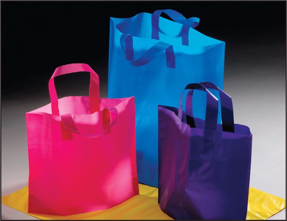 Custom Printed Reusable Grocery Bags , Biodegradable Plastic Shopping Bags