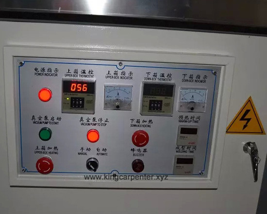 WPC door PVC foil veneer vacuum membrane press machine