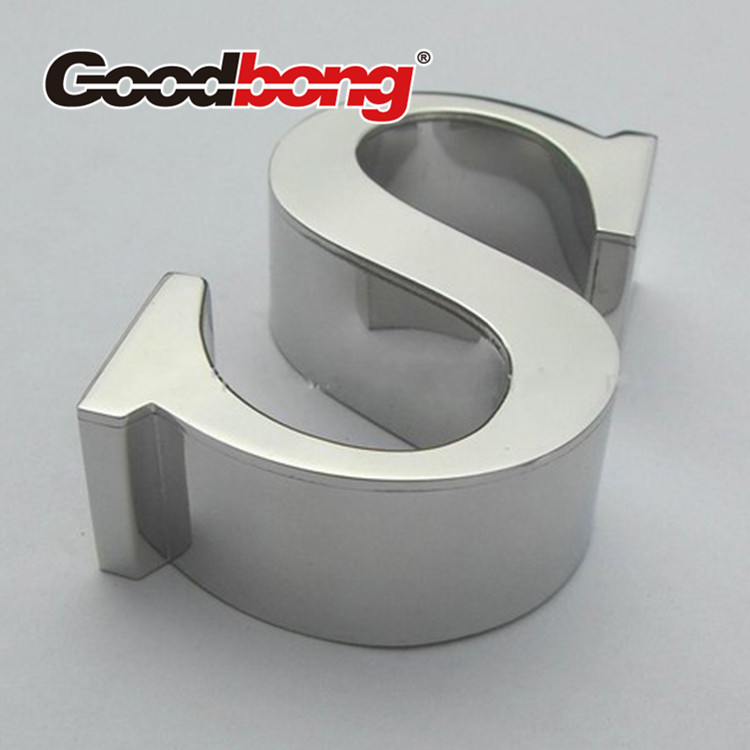 Custom waterproof Mirror Polished Stainless Steel Metal Letter Sign