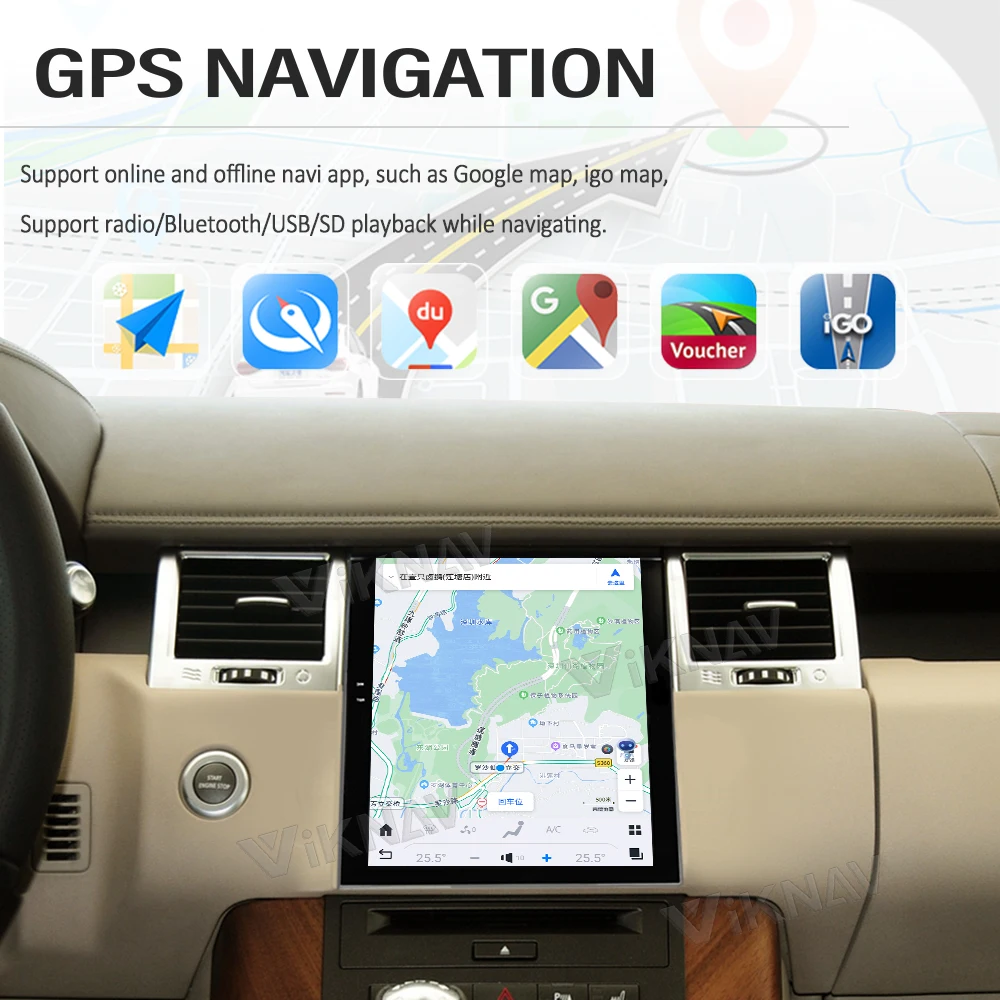 Android 11 Car Radio For Land Rover Range Sport L320 2009-2013 Carplay Head Unit GPS Navigation Stereo Receiver