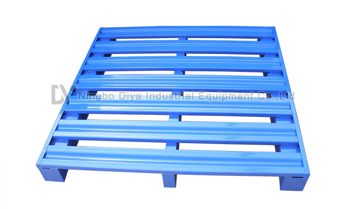The Blue Metal Tray Stacking Rack System , Adjustable Metal Tire Rack Storage System