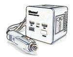 Car Power Inverter Dc 12V 24V To 220V Ac Converter 150W Car Power Inverter