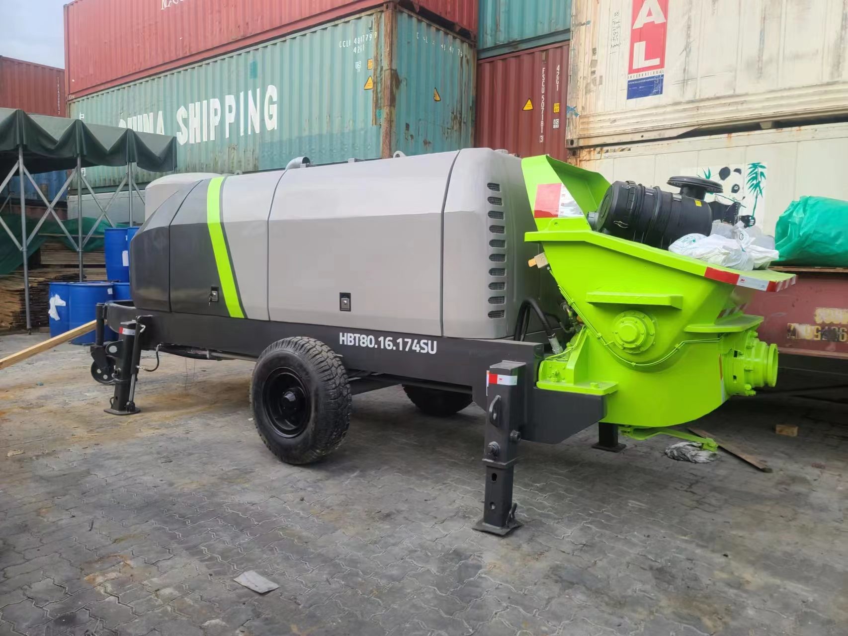 HBT80.16.174 Used Concrete Trailer Pump 2018 Zoomlion Concrete Pump Truck