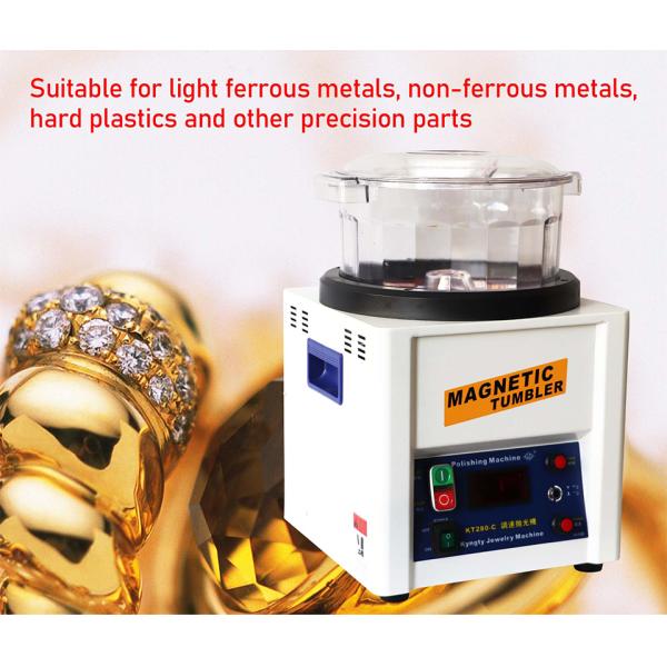 TOKTOS 2800 rpm Jewelry Magnetic Tumbler With Digital Display