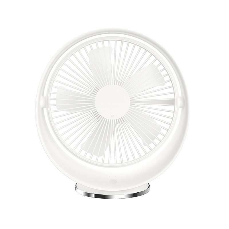 360 Degree Rotatable USB Charging Desktop Fashion Cooling Table Fan with 5 Rotary Vanes