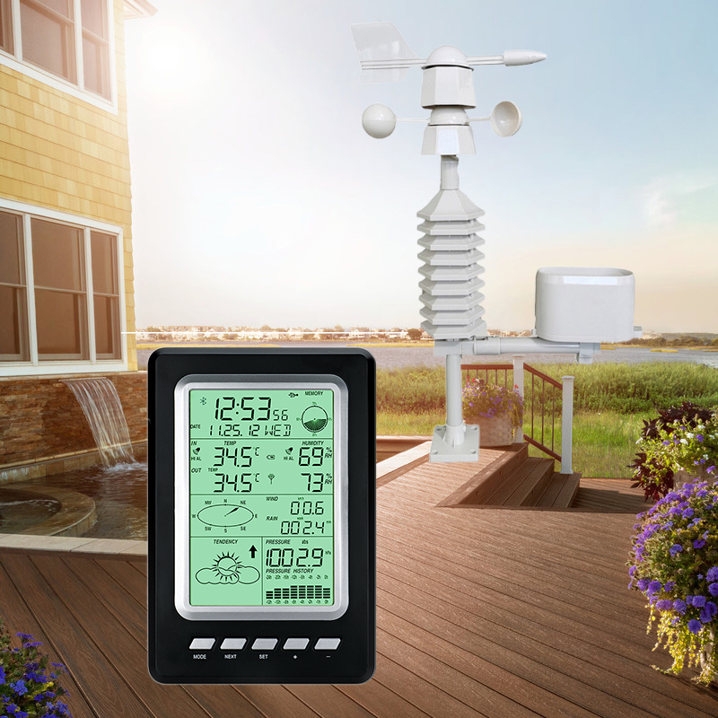 Wind Speed Range 0-50m/S Durable Outdoor Wireless Weather Station For Home And Farming