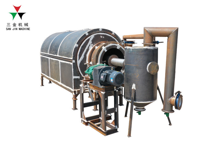 Charcoal Wood Chips 1300kg/H Continuous Carbonization Furnace